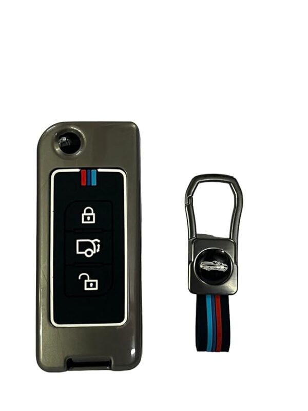 Metal Alloys with Rubber Key Case For Mahindra Xuv 500