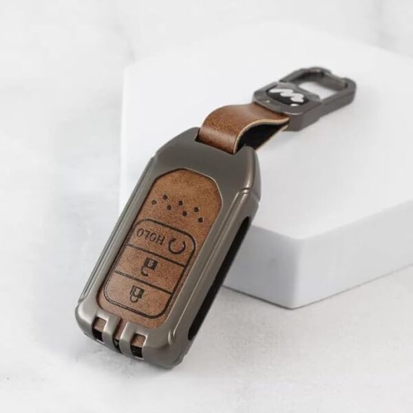 Metal Alloys with Leather Key Case for Honda Smart key