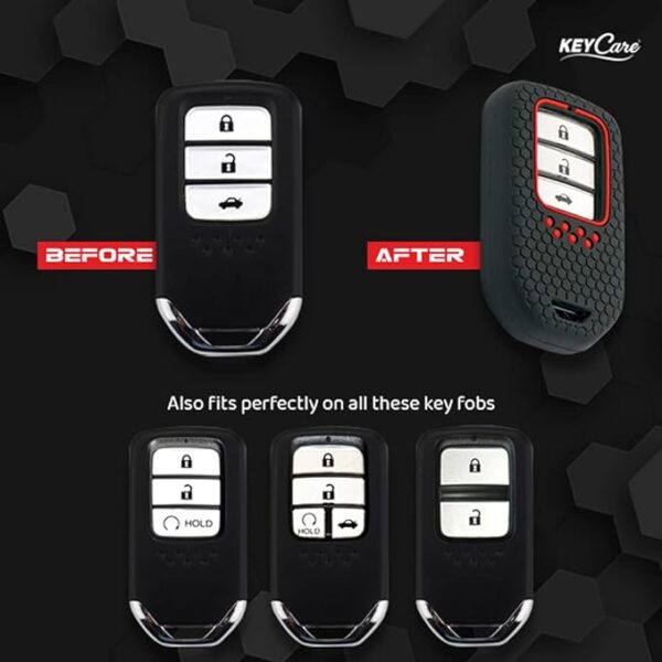 Silicon Key Case for honda 3b Smart key - Image 2