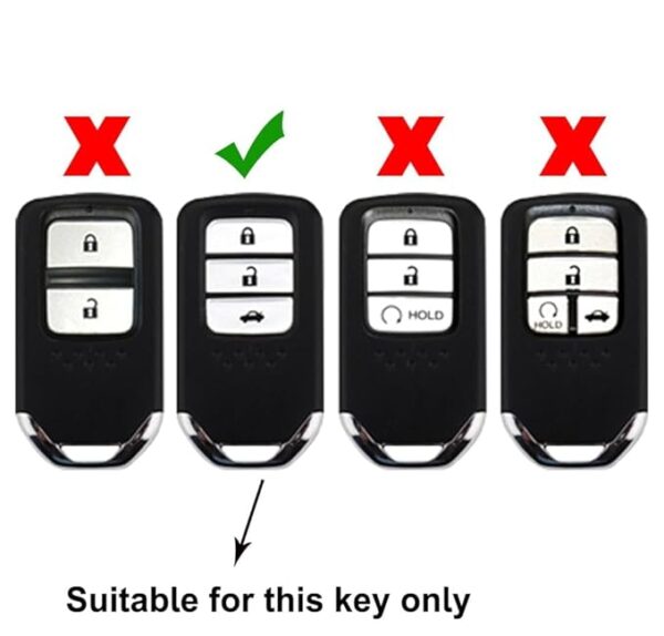 Silicon Key Case for honda 3b Smart key - Image 3