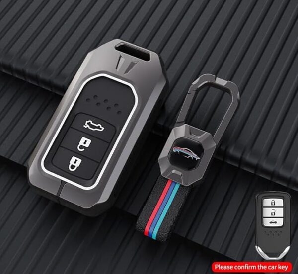 Metal Alloys with Rubber Key Case for Honda 3b Smart key - Image 3