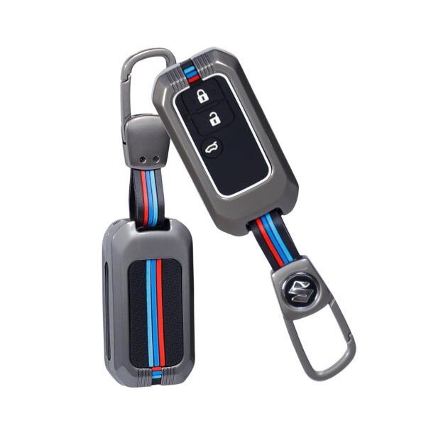 Metal Alloys with Rubber Key Case for Suzuki Smart key 2b & 3b